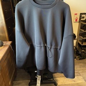 Sweaty Betty Grace Scuba Sweatshirt Black Size X-Large